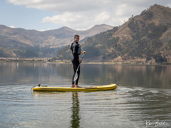 Jacob on the paddleboard