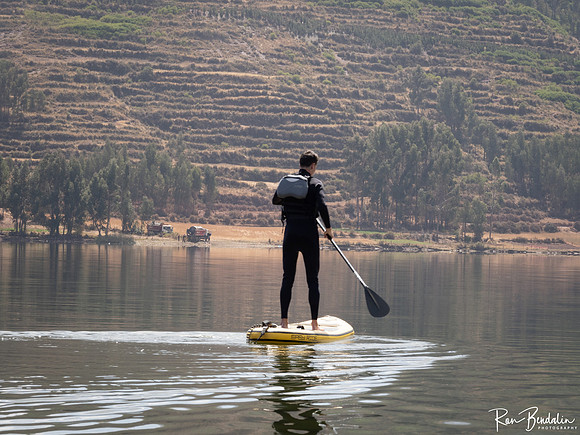 Jacob on the paddleboard