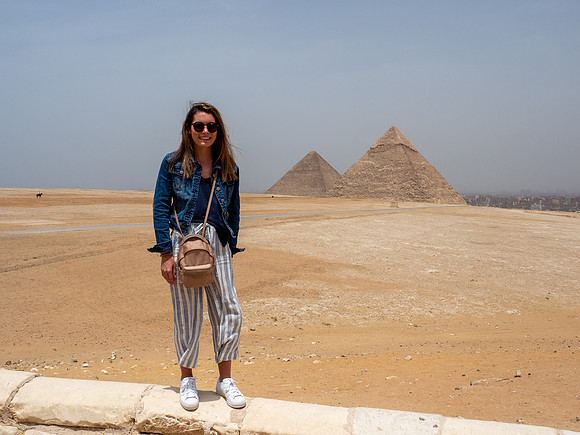 Madeleine at Giza