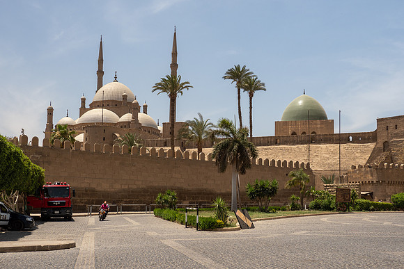 Mosque of Muhammad Ali - behind walls of the Citadel in Cairo