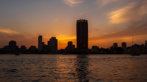Sunset on the Nile River